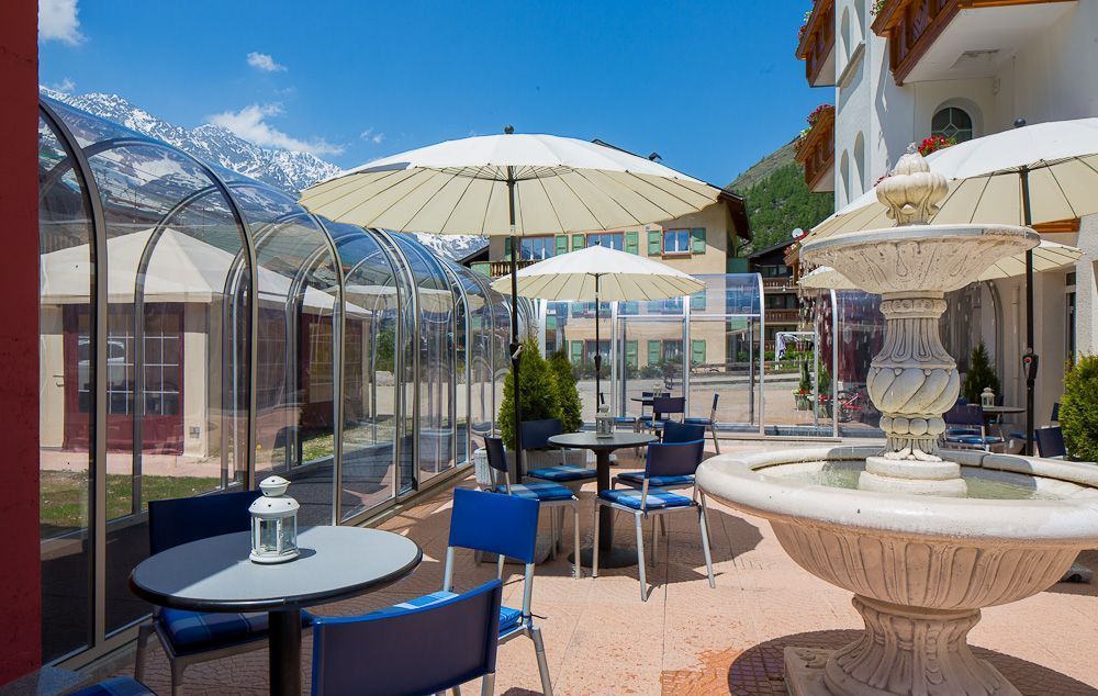 Gartenterrasse - Saas-Almagell - Wellness Hotel Christiania