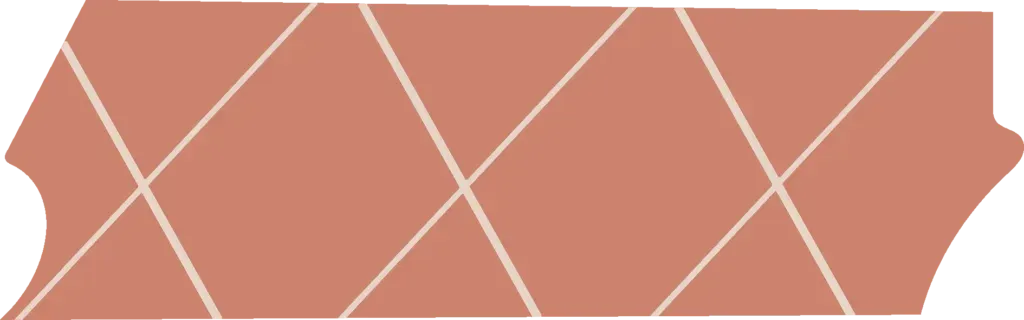 Un morceau de ruban adhésif avec un motif de triangles dessus.