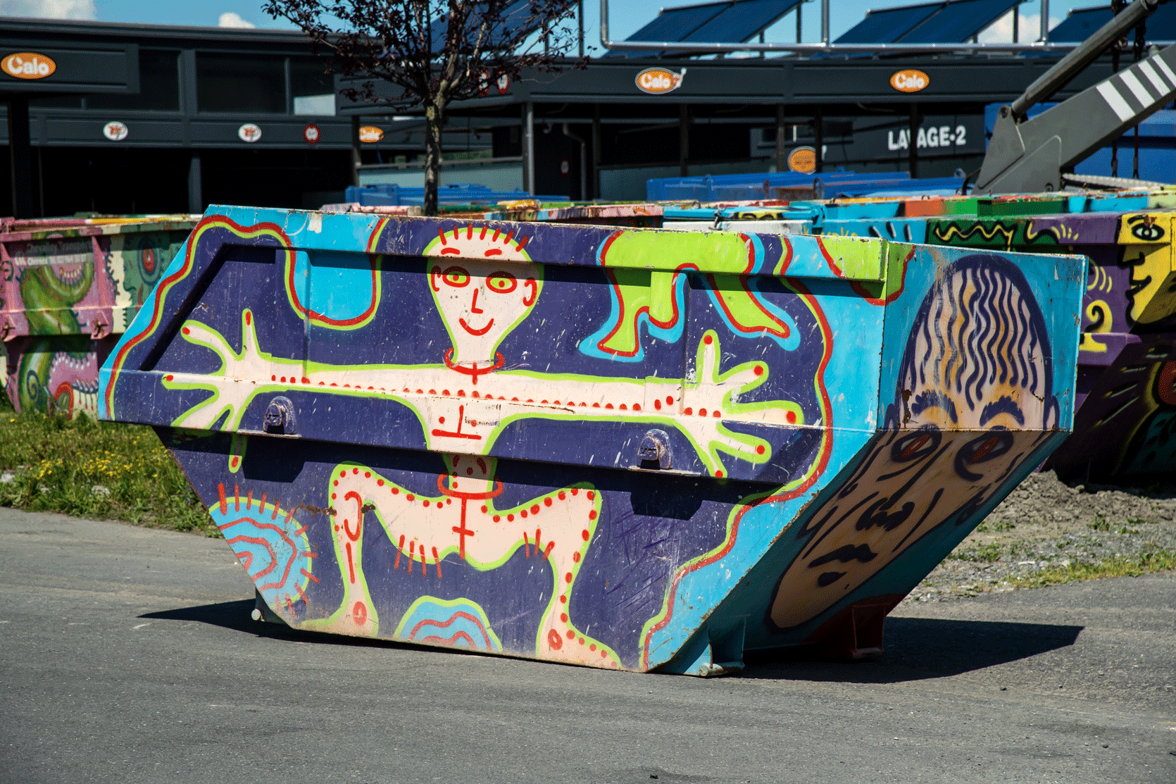 Benne 7 m3 (pour déchets légers) - Chevalley Transports Chernex SA