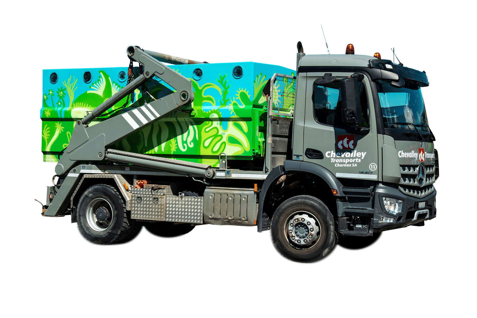 Camion 2 essieux multi-benne - Chevalley Transports Chernex SA