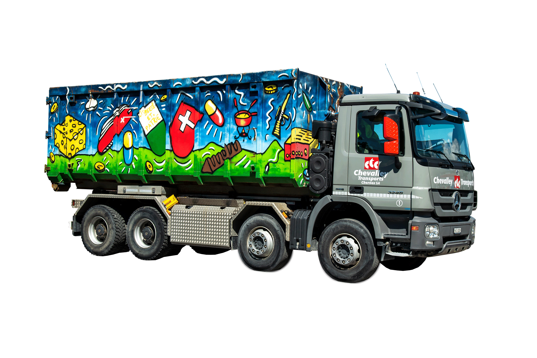 Camion 4 essieux multi-lift - Chevalley Transports Chernex SA