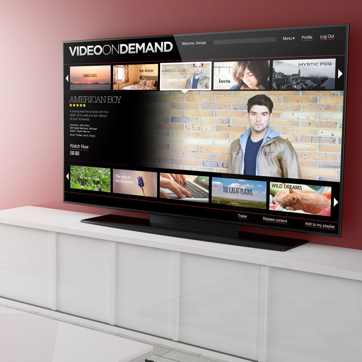 Télévision sur service de vidéo à la demande