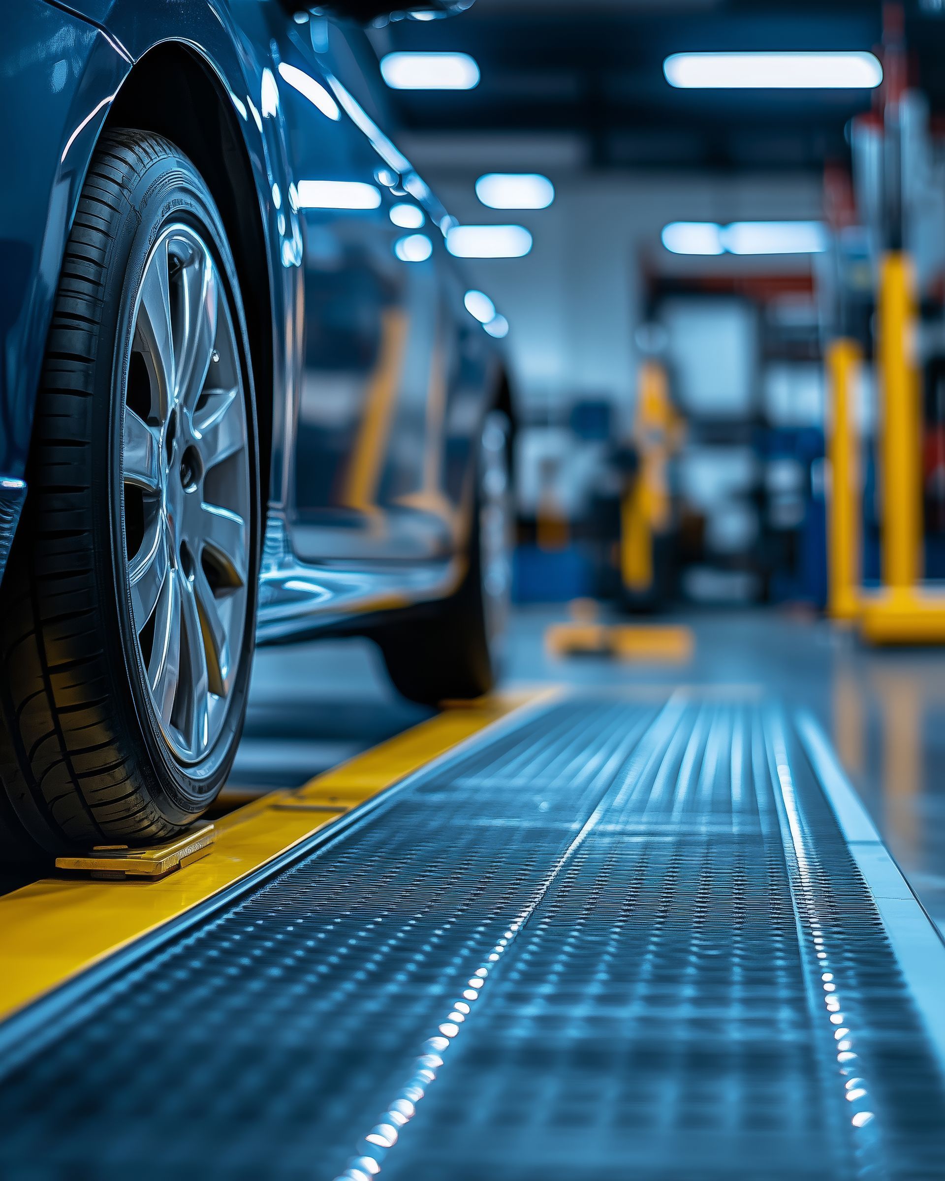 Voiture sur pont mécanique