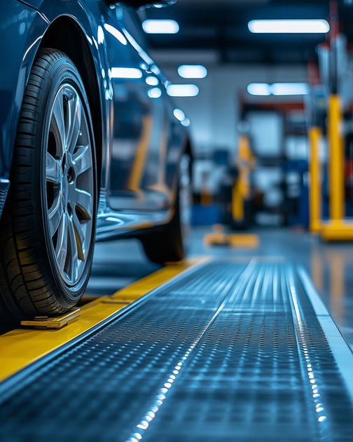 Voiture sur pont mécanique