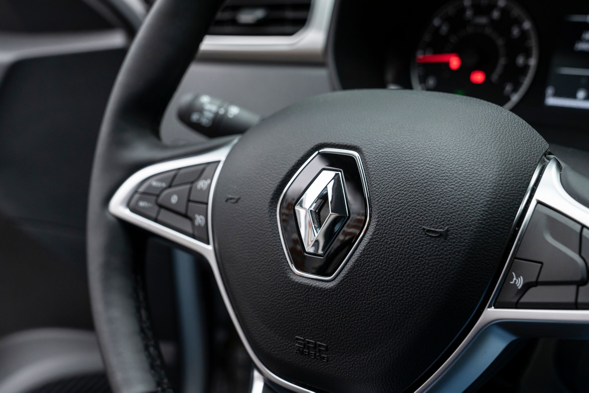 Volant de voiture avec logo Renault