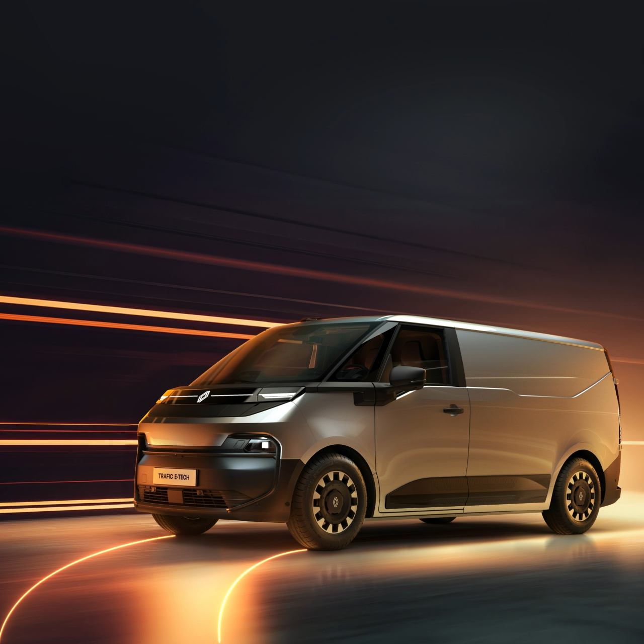 Camion utilitaire futuriste de la marque Renault