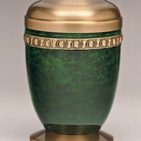Urne grün gold