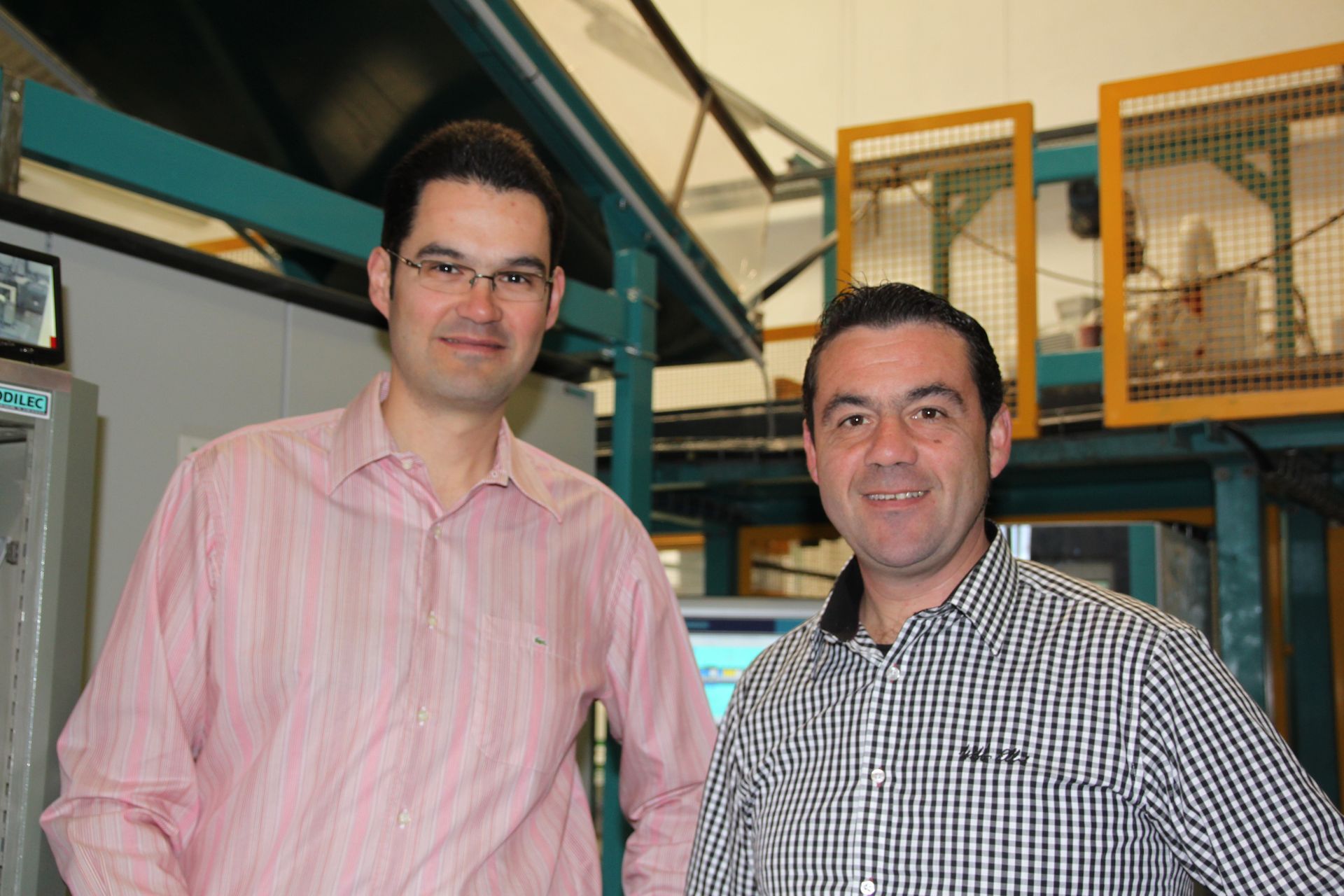 Une photo des deux gérants