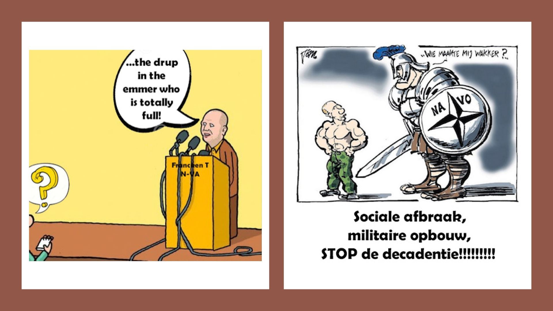 Sociale afbraak, militaire opbouw: STOP de decadentie!