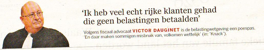 Rijken betalen geen belastingen (V. Dauginet)