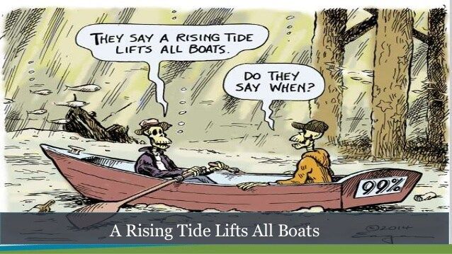 A rising tide lifts all boats... Do they say when?