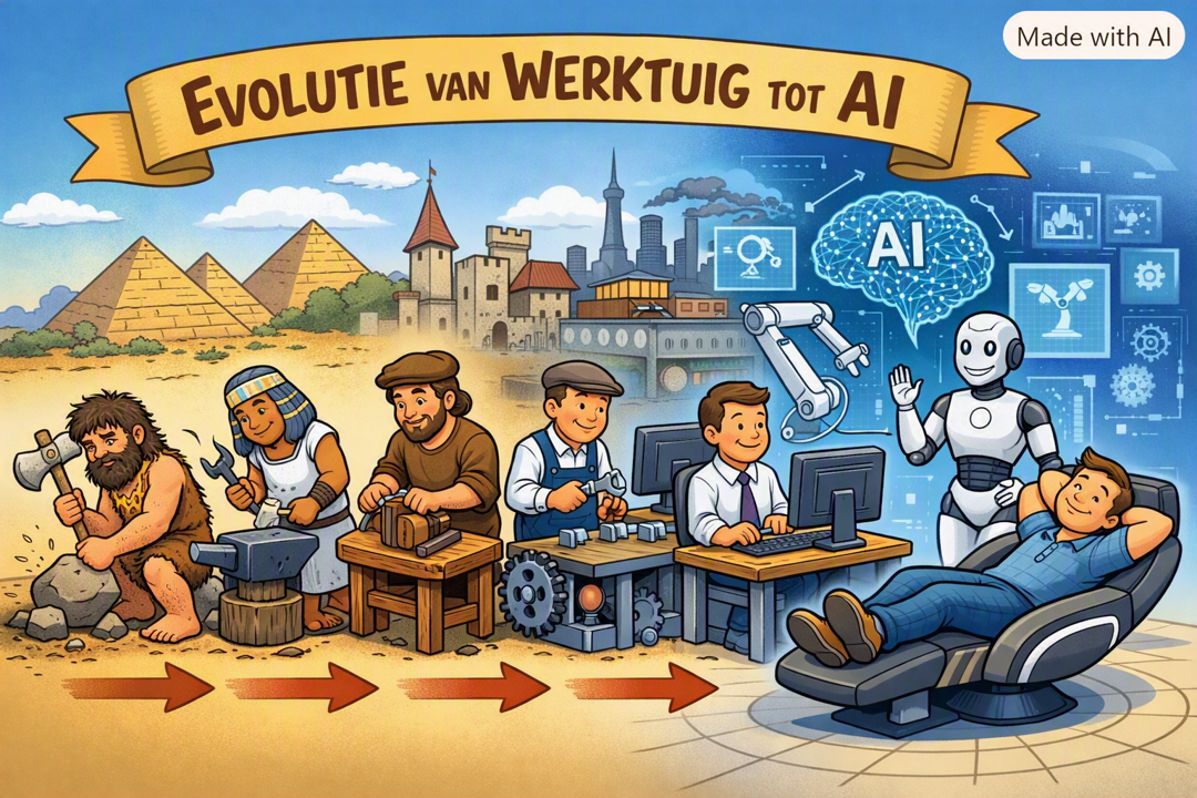 Zvolutie van werktuig tot AI.