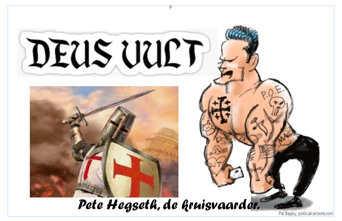 Pete Hegseth, de kruisvaarder.
