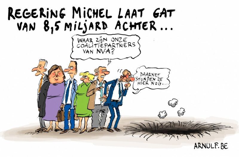 Regering Michel laat gat van 8.5 miljard achter...