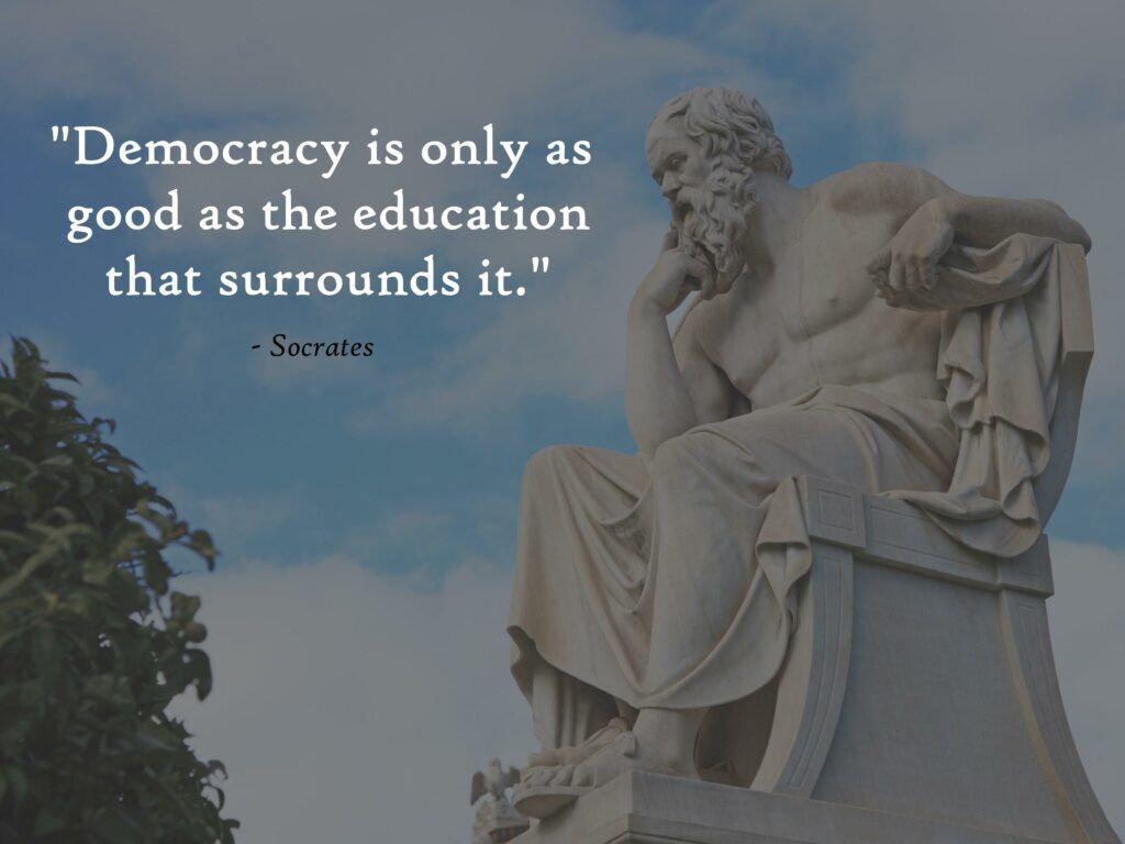 Opvoeding & democratie. Socrates.