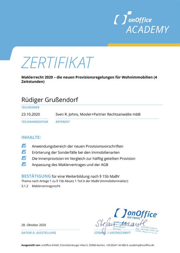 grussendorf-immobilien-zertifikat-maklerrecht