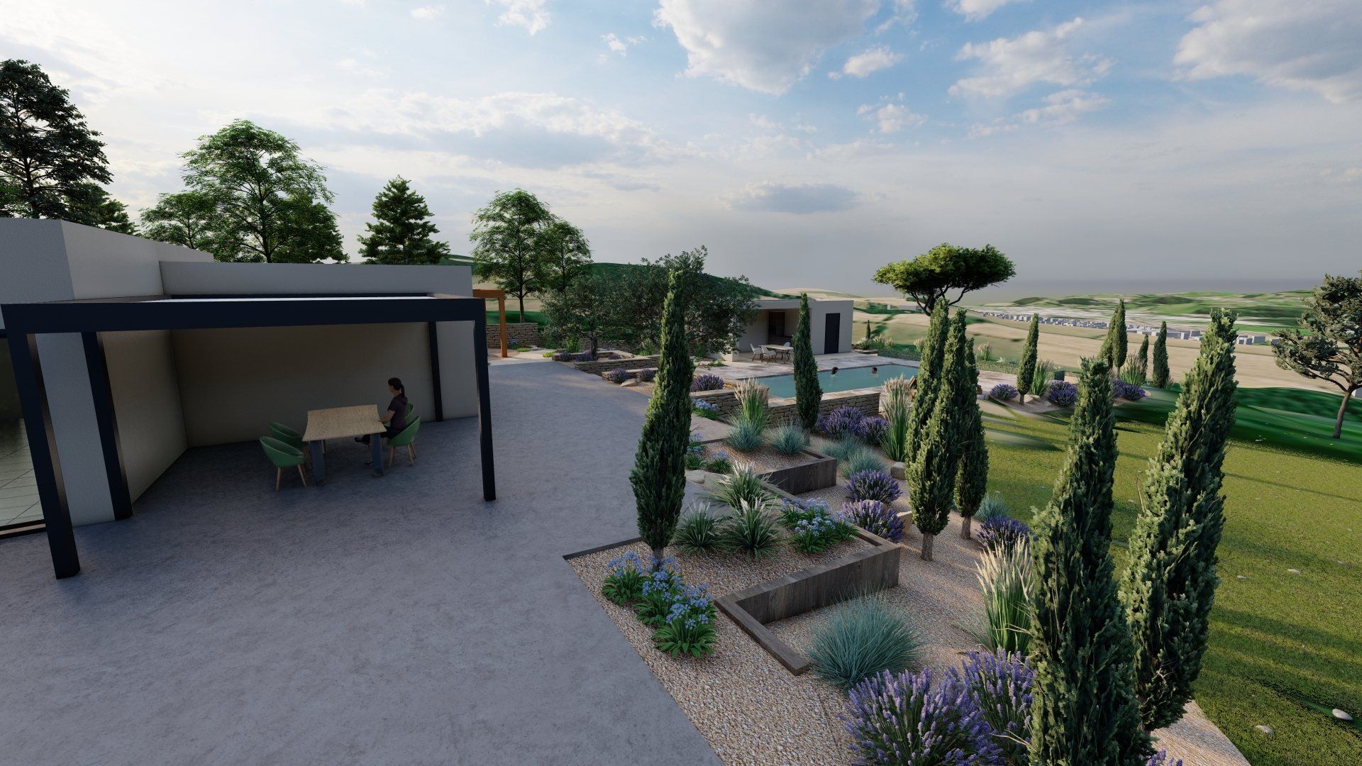 Réalisation de jardin en 3D