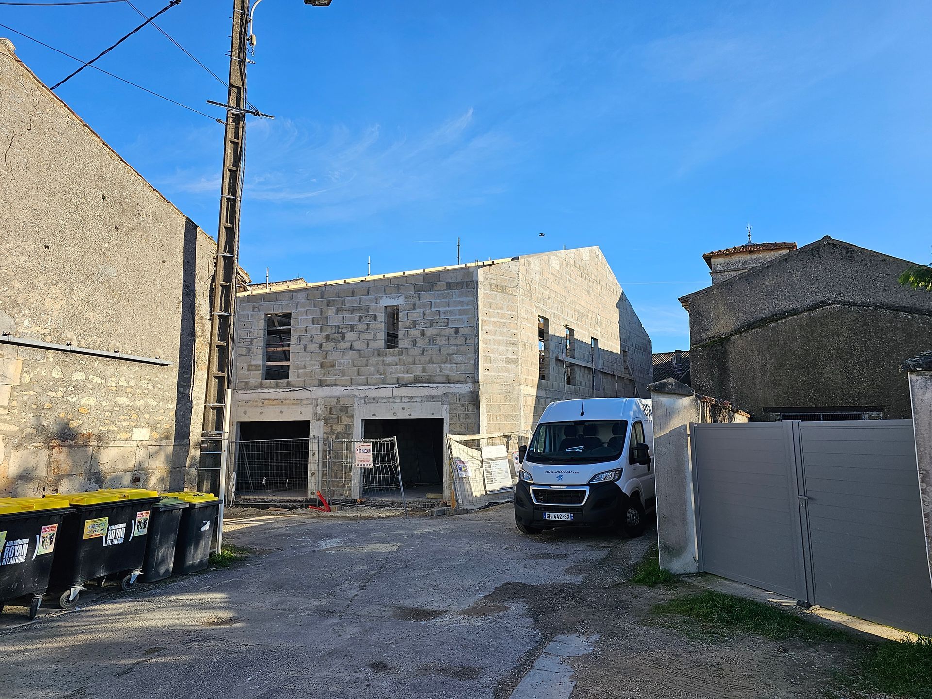 Construction de la charpente