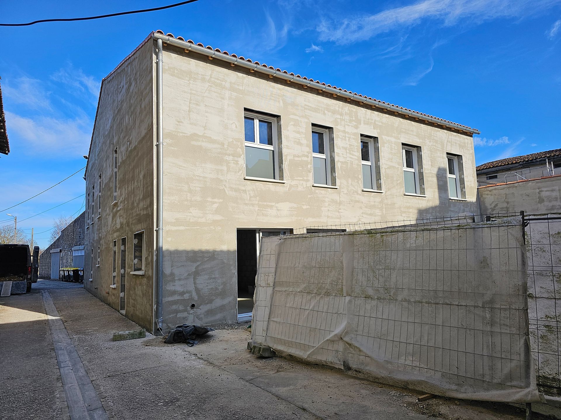 Façade du bâtiment terminée