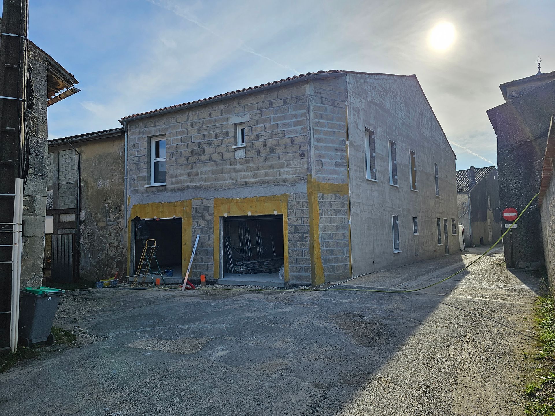 Installation de deux portes de garage