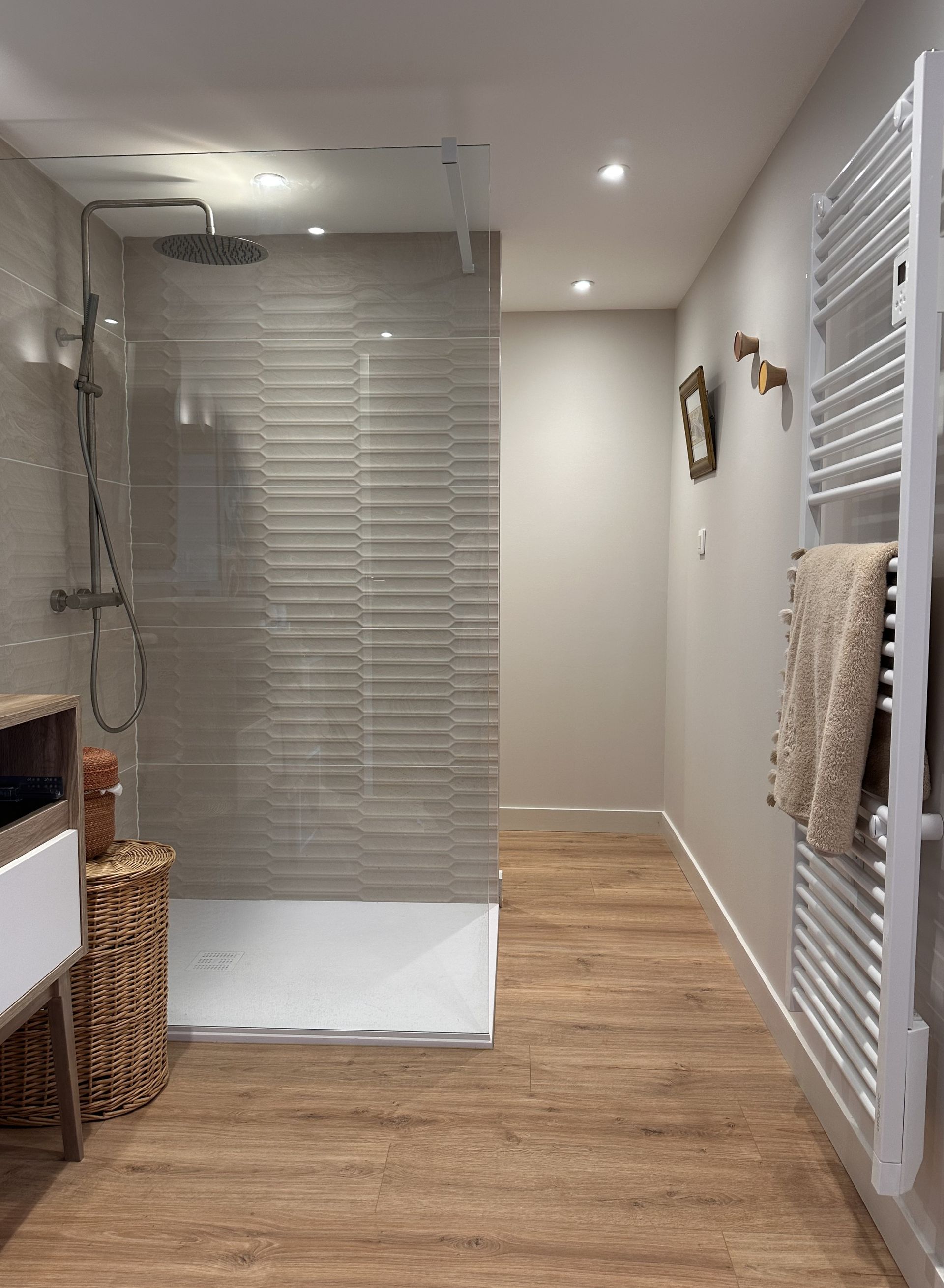 Une salle de bains rénovée