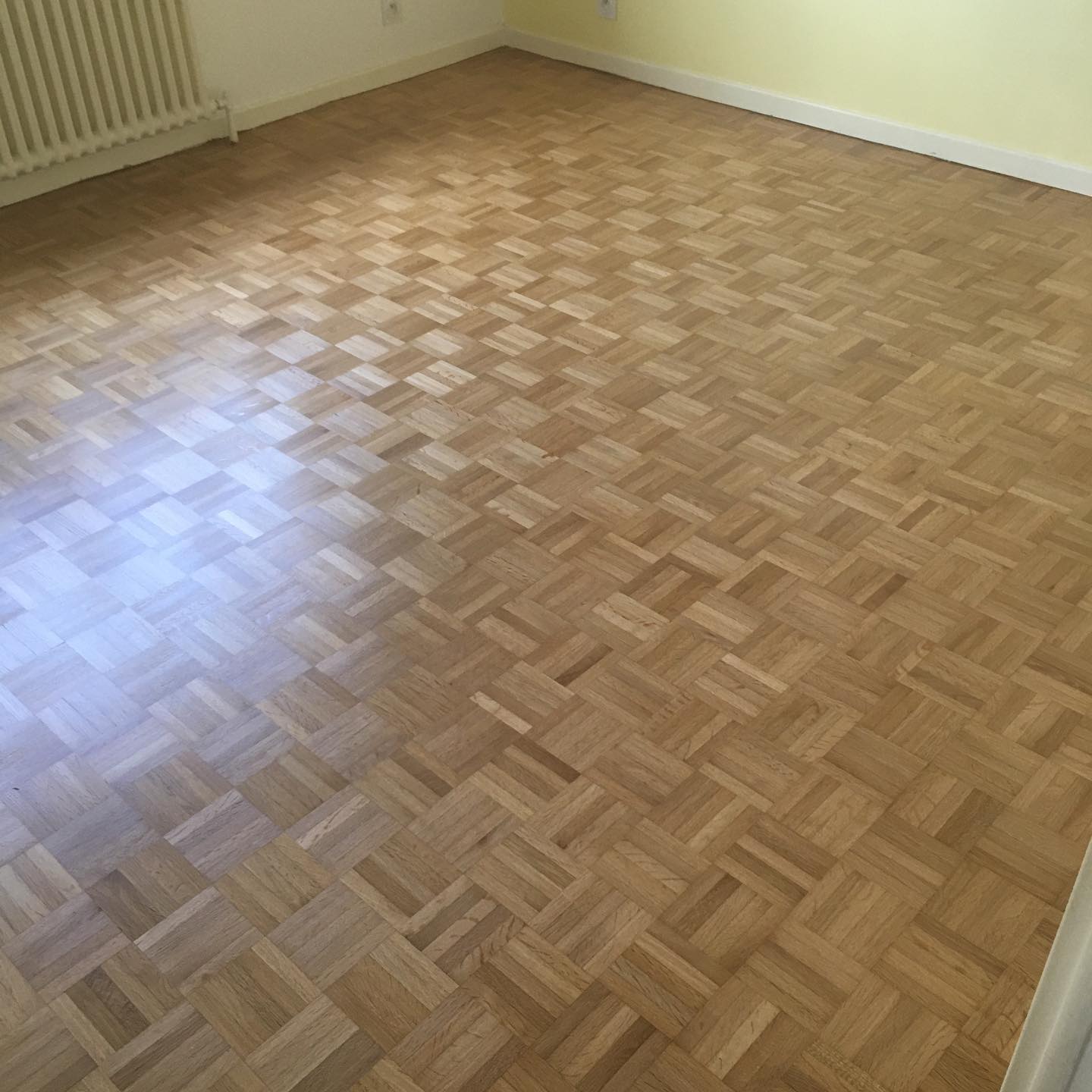 Parquet point de Hongris rénové