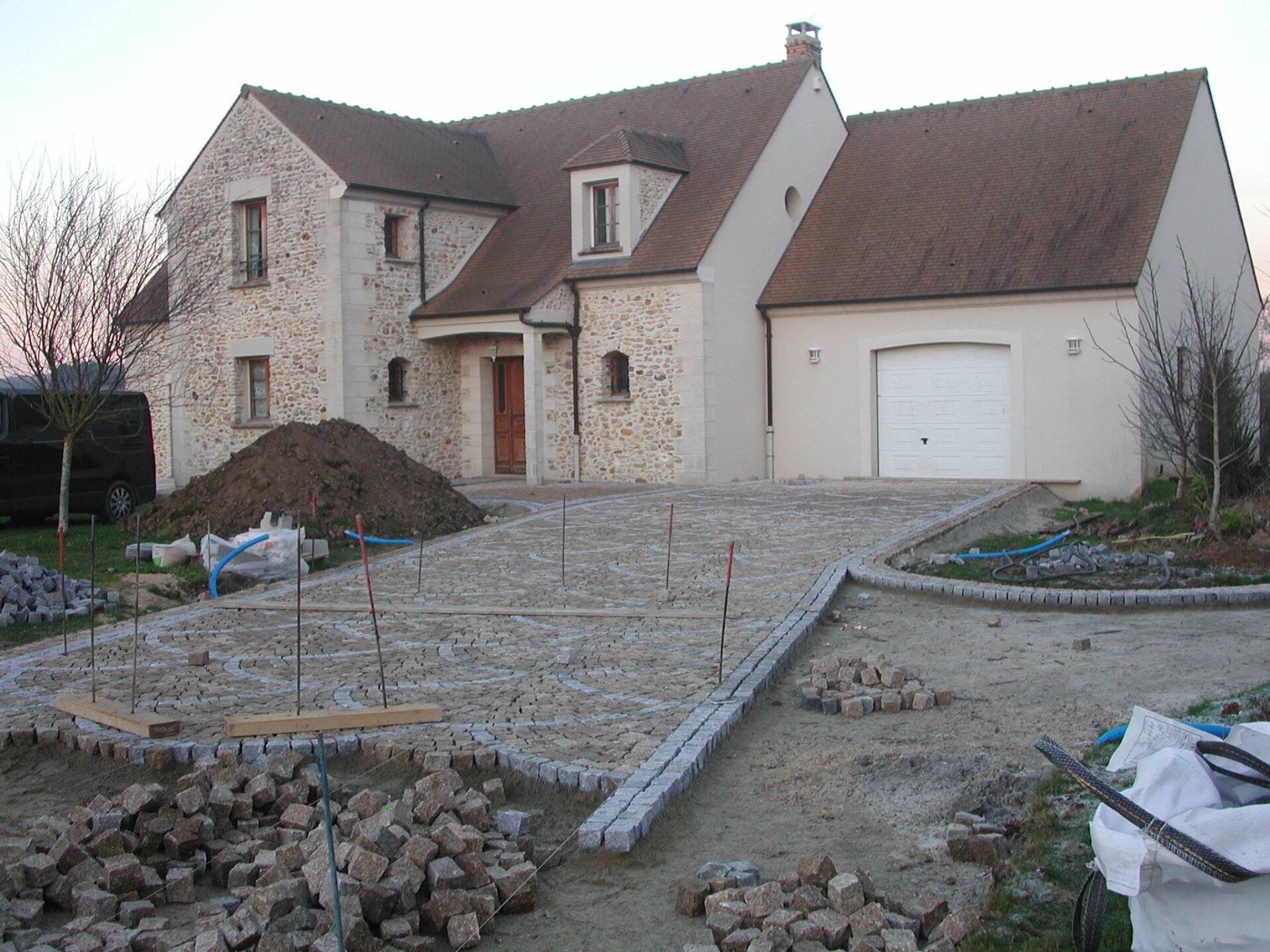 Pavage devant maison d'un client