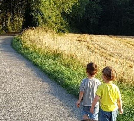Promenades avec les enfants à la campagne
