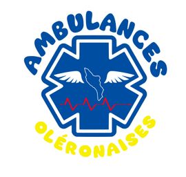Logo  Ambulances Oléronaises sous forme de croix bleue 