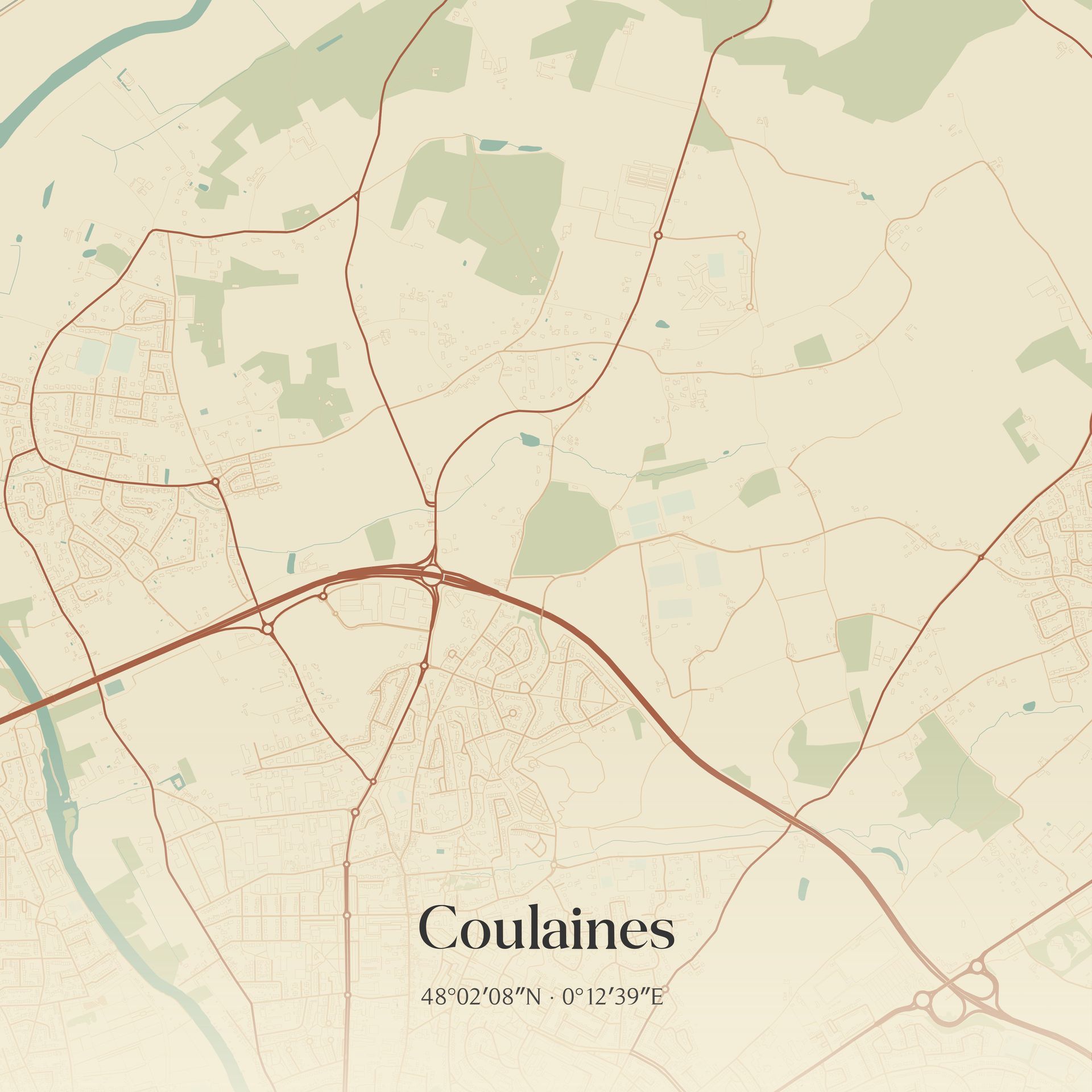 Carte de Coulaines.