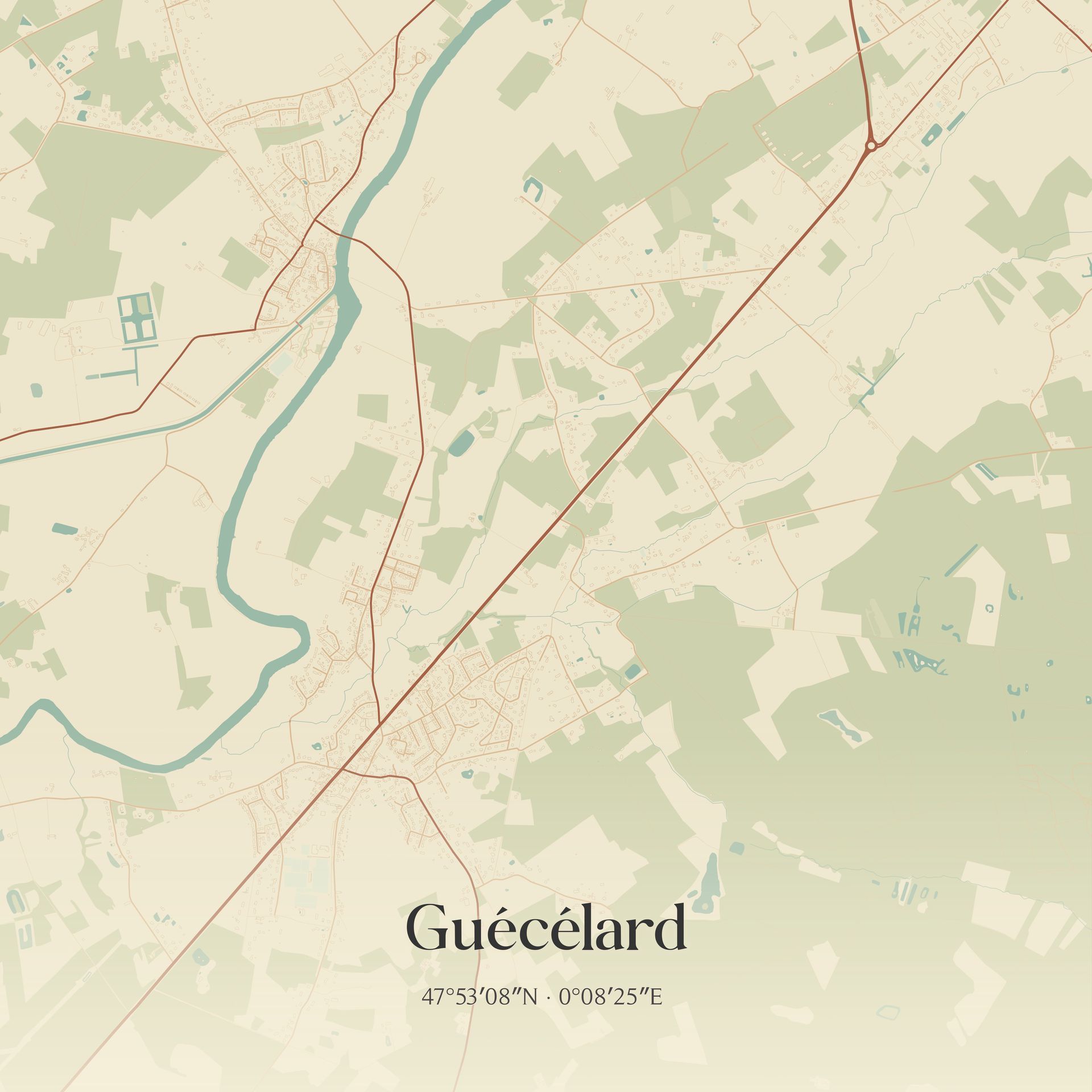 Carte de Guécélard.