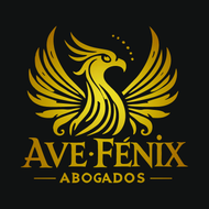 Un logotipo para Ave Fenix ​​Abogados con un fénix en él.