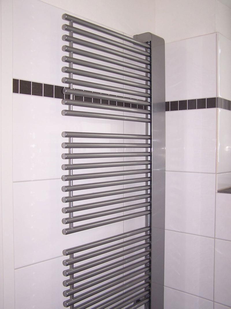 Badheizkörper mit offener Seite