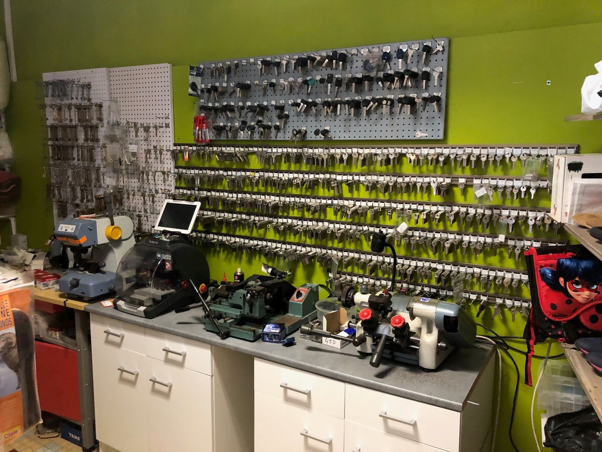 Espace de reproduction de clés.