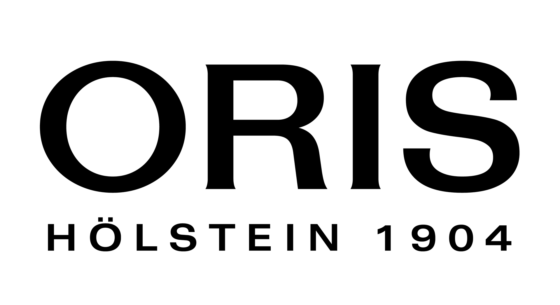 ORIS-Logo mit der Aufschrift „HÖLSTEIN 1904“ in Schwarz auf weißem Hintergrund