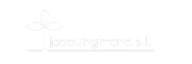 Un logotipo blanco sobre un fondo blanco con una bicicleta en el fondo.