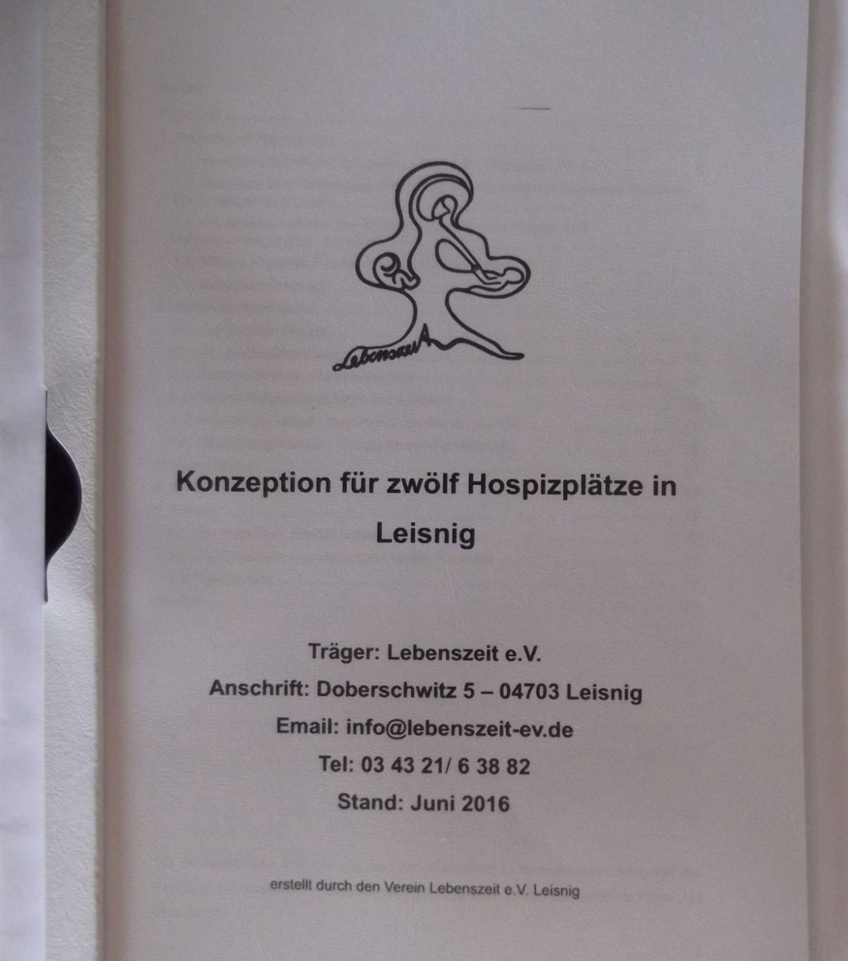 Dokumentenmappe mit der Aufschrift: