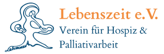 Abstraktes Logo Mensch zwischen Leben und Tod - "Lebenszeit e.V. Verein für Hospiz & Palliativarbeit".