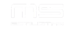 Un logotipo blanco sobre un fondo blanco que dice ms publishing.