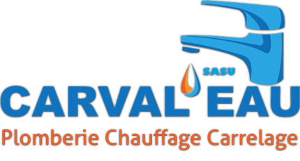 Logo Carval'eau Plomberie Chauffage Carrelage.