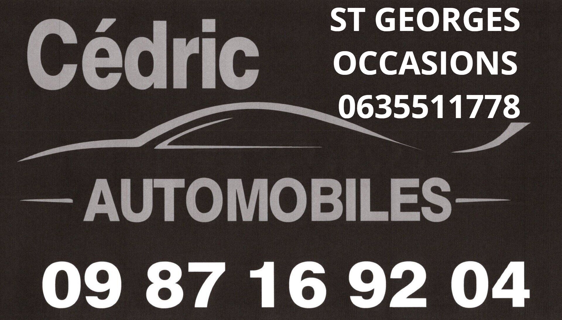 Logo de l'entreprise Cédric Automobiles sur tablette