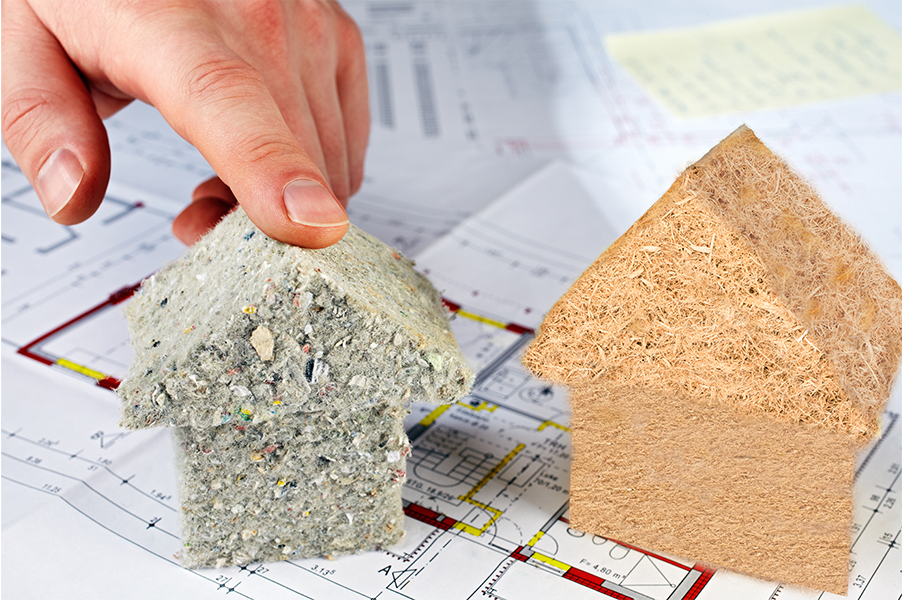 Différents isolants.