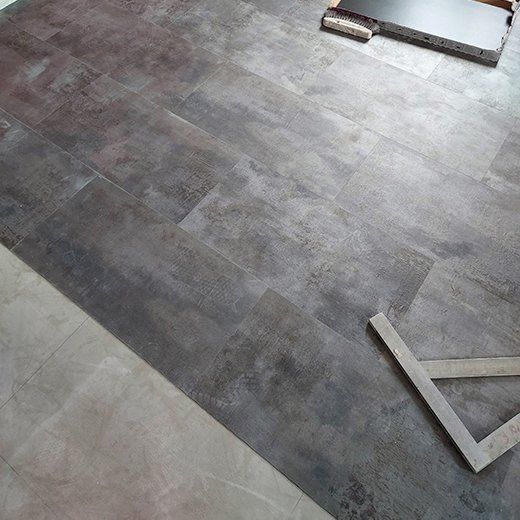 Réfection d'un sol par l'entreprise