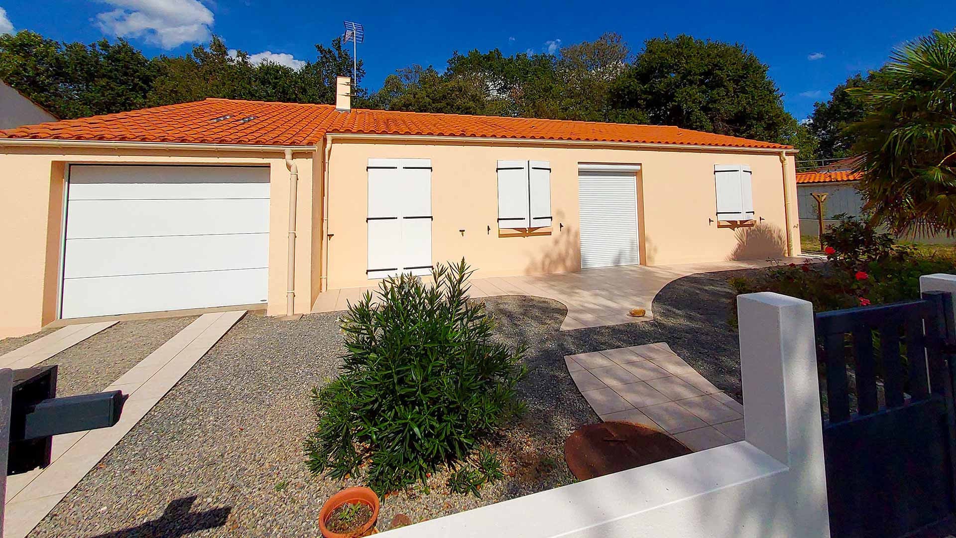 Réfection façade sur maison de lotissement