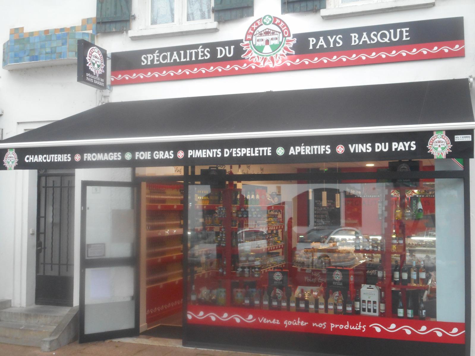 Store d'un magasin de spécialités régionales