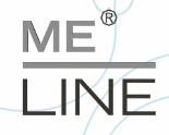 Es un logotipo para una empresa llamada Me Line.