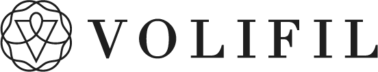 Un logotipo en blanco y negro para una empresa llamada volifil