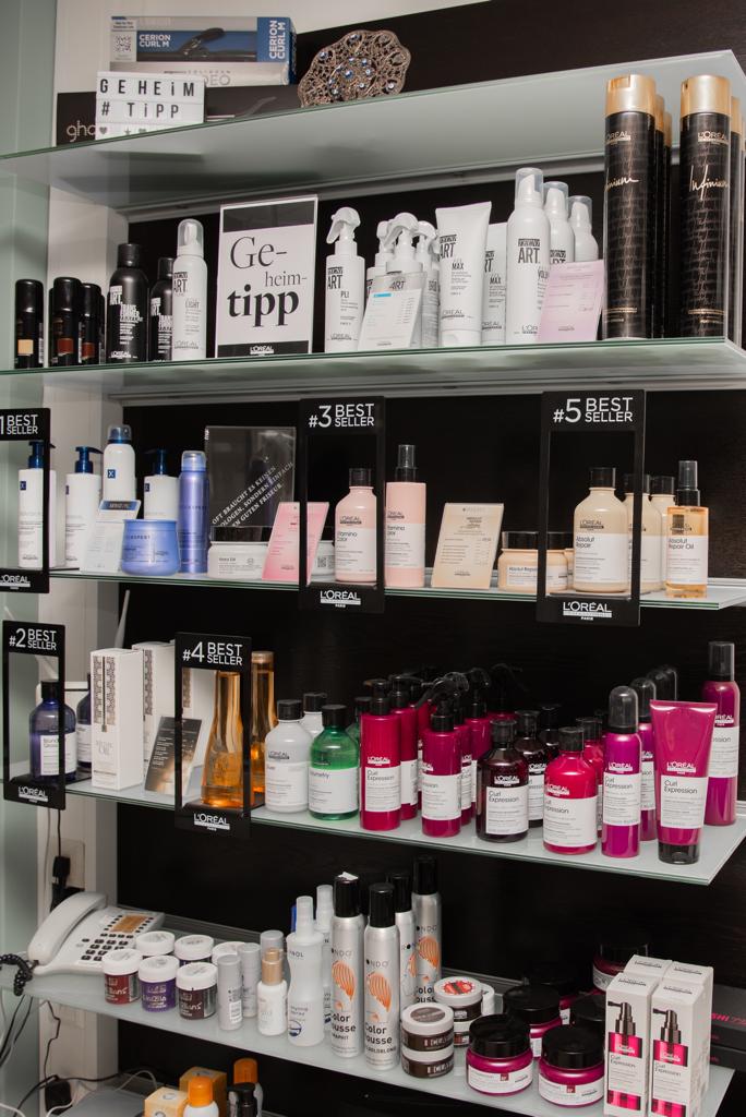 Produkte zum Verkauf bei Frisör Hauptsache