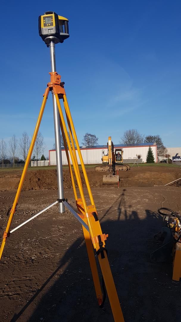 Vermessung in einem Feld.