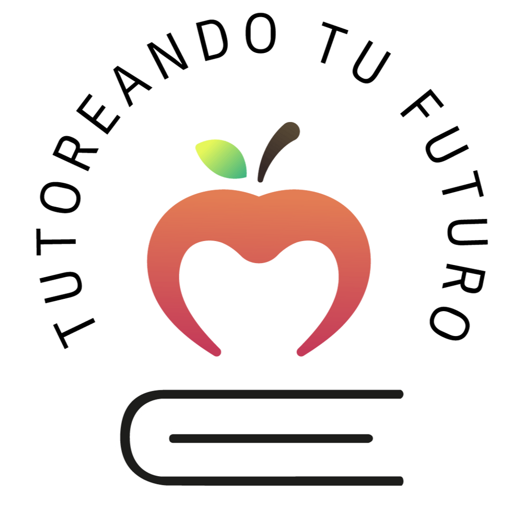Logotipo con un diseño en forma de manzana dentro de un círculo de texto y un libro debajo.